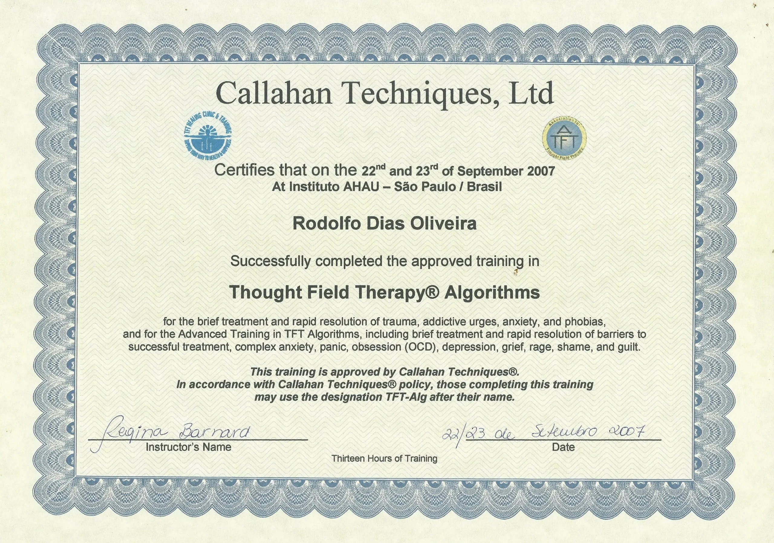 Thought Field Therapy